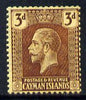 Cayman Islands 1921-26 KG5 MCA 3d purple on orange-buff mounted mint SG 60