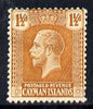Cayman Islands 1921-26 KG5 Script CA 1.5d orange-brown mounted mint SG 72