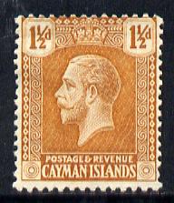Cayman Islands 1921-26 KG5 Script CA 1.5d orange-brown mounted mint SG 72