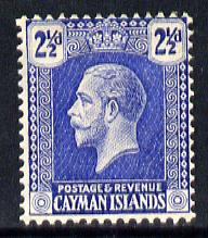 Cayman Islands 1921-26 KG5 Script CA 2.5d bright blue mounted mint SG 74