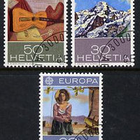 Switzerland 1975 Europa - Paintings set of 3 superb cto used, SG 898-900*
