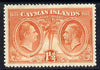 Cayman Islands 1932 Centenary 1.5d red-orange mounted mint SG 87
