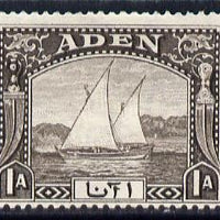 Aden 1937 Dhow 1a sepia mounted mint, SG 3