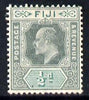 Fiji 1903 KE7 Crown CA 1/2d green & pale green mounted mint SG 104
