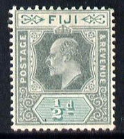 Fiji 1903 KE7 Crown CA 1/2d green & pale green mounted mint SG 104