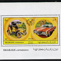 Sharjah 1971 Cars (Past & Present) m/sheet unmounted mint (Mi BL 81A)