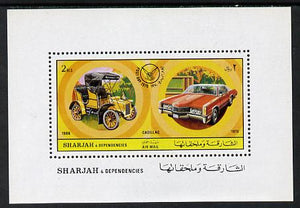 Sharjah 1971 Cars (Past & Present) m/sheet unmounted mint (Mi BL 81A)