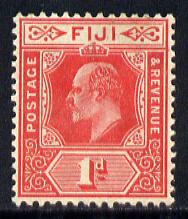 Fiji 1906-12 KE7 MCA 1d red mounted mint SG 119