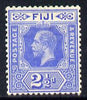 Fiji 1912-23 KG5 MCA 2.5d bright blue mounted mint SG 129