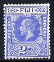 Fiji 1912-23 KG5 MCA 2.5d bright blue mounted mint SG 129