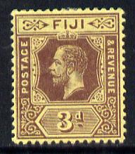 Fiji 1912-23 KG5 MCA 3d purple on lemon (die I) mounted mint SG 130b