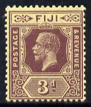 Fiji 1912-23 KG5 MCA 3d purple on lemon (die II) mounted mint SG 130d