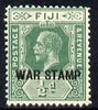 Fiji 1915-19 War Tax 1/2d green mounted mint SG 138