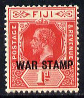Fiji 1915-19 War Tax 1d red mounted mint SG 139a