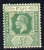 Fiji 1912-23 KG5 Script CA 1/2d green mounted mint SG 229
