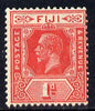 Fiji 1912-23 KG5 Script CA 1d carmine-red mounted mint SG 230