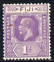 Fiji 1912-23 KG5 Script CA 1d violet mounted mint SG 231