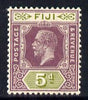 Fiji 1912-23 KG5 Script CA 5d dull purple & sage-green mounted mint SG 236