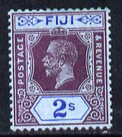 Fiji 1912-23 KG5 Script CA 2s purple & blue on blue mounted mint SG 239