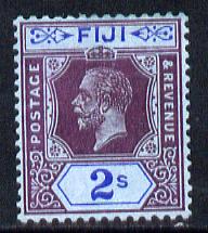 Fiji 1912-23 KG5 Script CA 2s purple & blue on blue mounted mint SG 239