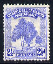 Gilbert & Ellice Islands 1911 Pandanus Pine 2.5d blue mounted mint SG 11