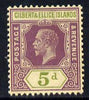 Gilbert & Ellice Islands 1912-24 KG5 MCA 5d dull purple & sage-green mounted mint SG 18