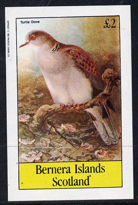 Bernera 1982 Turtle Dove imperf deluxe sheet (£2 value) unmounted mint