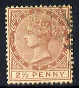 Dominica 1883-86 QV Crown CA 2.5d red-brown fine used SG 15