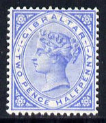 Gibraltar 1886-98 Sterling Currency 2.5d ultramarine mounted mint SG 11/42