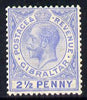Gibraltar 1921-27 KG5 Script CA 2.5d blue mounted mint SG 94