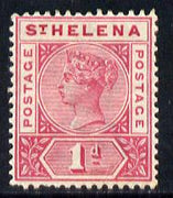 St Helena 1890-97 QV Key Plate 1d carmine mounted mint SG47