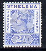 St Helena 1890-97 QV Key Plate 2.5d ultramarine mounted mint SG50
