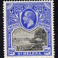 St Helena 1912-16 KG5 Pictorial 2.5d black & bright-blue mounted mint SG76