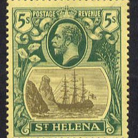 St Helena 1922-37 KG5 Badge MCA 5s mounted mint SG 95
