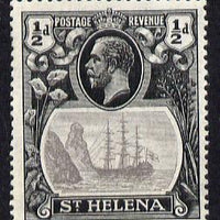 St Helena 1922-37 KG5 Badge Script 1/2d mounted mint SG 97