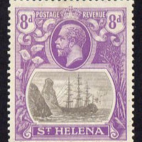 St Helena 1922-37 KG5 Badge Script 8d mounted mint SG 105