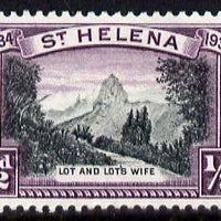 St Helena 1934 KG5 Centenary 1/2d mounted mint SG 114