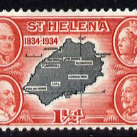 St Helena 1934 KG5 Centenary 1.5d mounted mint SG 116