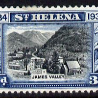 St Helena 1934 KG5 Centenary 3d mounted mint SG 118