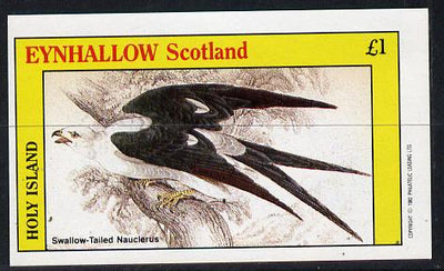 Eynhallow 1982 Birds of Prey #02 imperf souvenir sheet (£1 value) unmounted mint