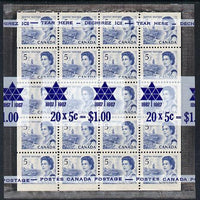 Canada 1967-73 def 5c blue (Harbour Scene) block of 20 in sealed pack unmounted mint SG 583b