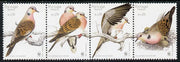 Portugal - Madeira 2002 WWF - Turtle Dove perf strip of 4 unmounted mint SG 349-52