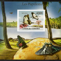 Comoro Islands 2011 Butterflies #6 imperf m/sheet unmounted mint. Note this item is privately produced and is offered purely on its thematic appeal, it has no postal validity
