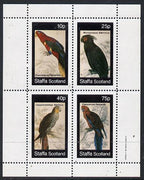 Staffa 1982 Parrots #02 perf,set of 4 values (10p to 75p) unmounted mint