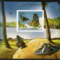 Comoro Islands 2011 Butterflies #7 imperf m/sheet unmounted mint. Note this item is privately produced and is offered purely on its thematic appeal, it has no postal validity