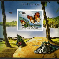 Comoro Islands 2011 Butterflies #8 imperf m/sheet unmounted mint. Note this item is privately produced and is offered purely on its thematic appeal, it has no postal validity