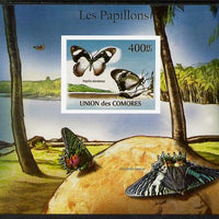 Comoro Islands 2011 Butterflies #9 imperf m/sheet unmounted mint. Note this item is privately produced and is offered purely on its thematic appeal, it has no postal validity