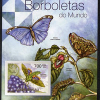 Guinea - Bissau 2012 Butterflies #1 imperf m/sheet unmounted mint. Note this item is privately produced and is offered purely on its thematic appeal