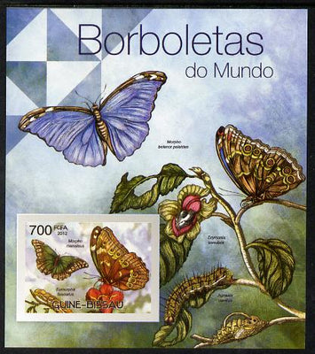 Guinea - Bissau 2012 Butterflies #2 imperf m/sheet unmounted mint. Note this item is privately produced and is offered purely on its thematic appeal