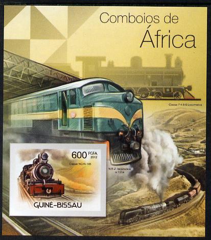 Guinea - Bissau 2012 Railways of Africa #2 imperf m/sheet unmounted mint. Note this item is privately produced and is offered purely on its thematic appeal
